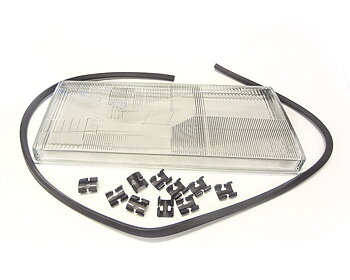 Head lamp glass Right - rwith fog light 740/940 1990- 