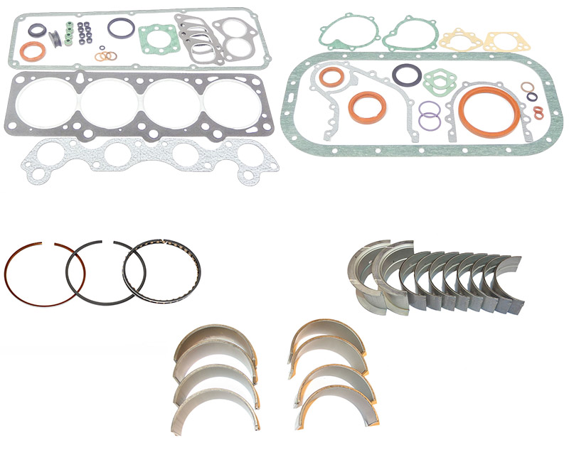 Restoration kit Volvo B23A gaskets bearings rings