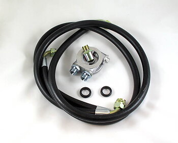 Installation kit Sandwich plate 3/4" with 80° thermostat, rubber hoses 