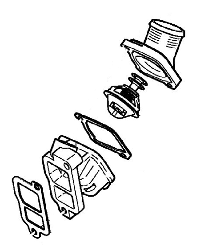 Thermostat housing Gasket S60/V70/S80 - 2