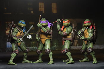 NECA - Teenage Mutant Ninja Turtles 1990 Movie 7" Action figures  set of 4