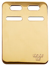 ID-bricka guld 17x23mm