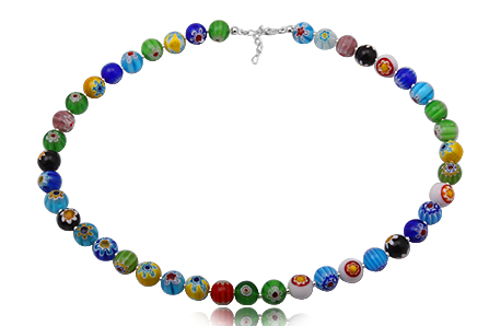 Halsband med "Evil eye" pärlor