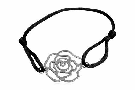 Armband med silverblomma