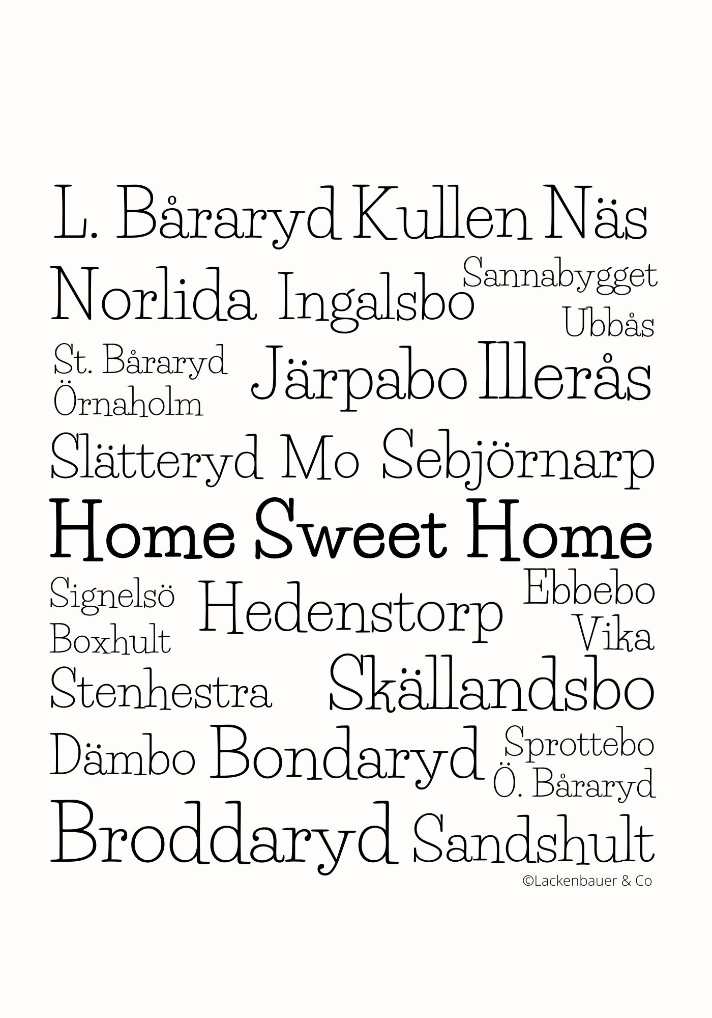 Kort Home Sweet Home