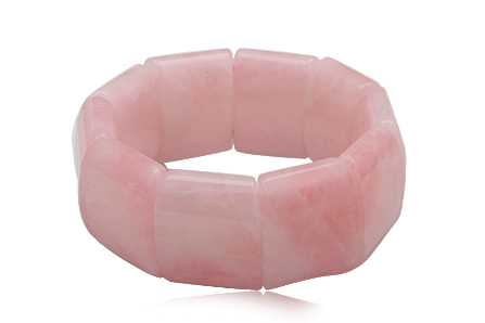 Armband av rosa kvarts