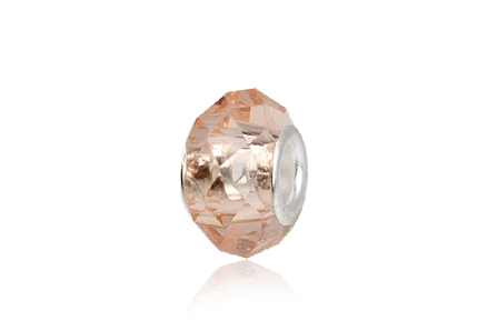 Berlock av rosa glas