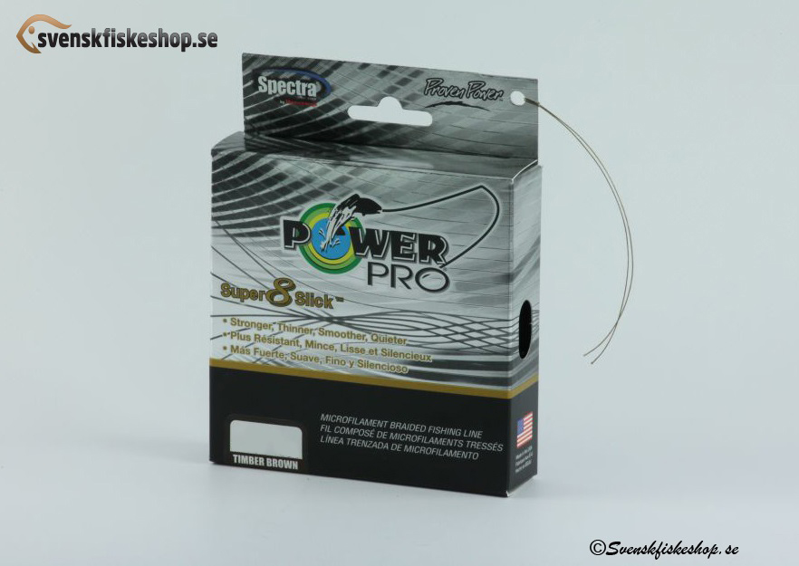 Power Pro Super 8 Slick 135m, Timber Brown