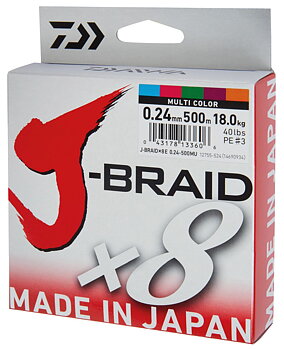 Daiwa J-Braid X8E Multi Color 300m