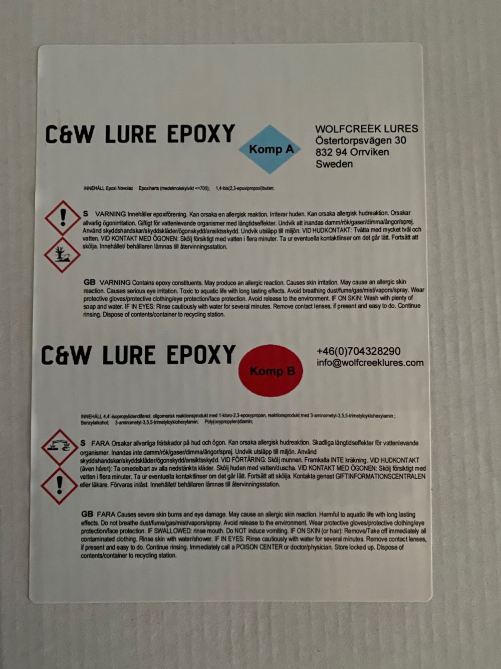 C&W Lure Epoxy 2L - 3