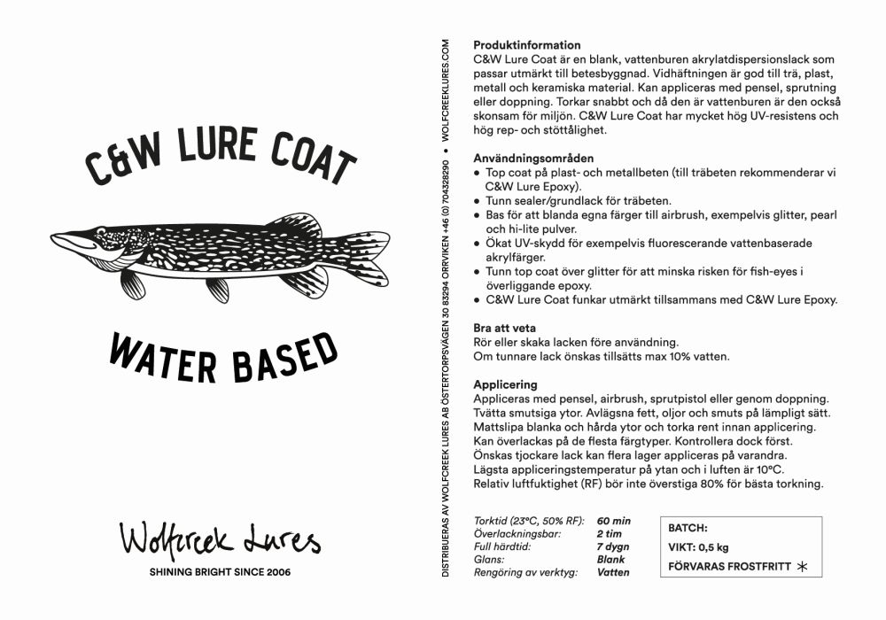 C&W Lure Coat 0,5 liter (Vattenbaserad) - 2