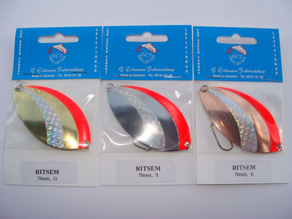 Blänke G.Erikssons Ritsem 70mm Röd-Silver