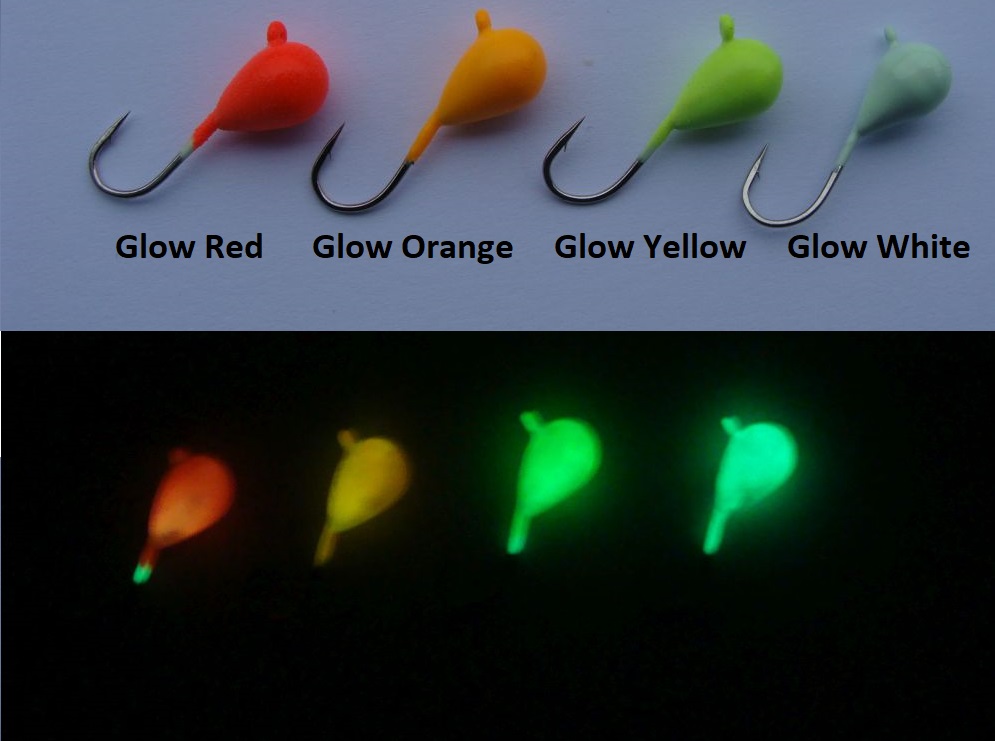 Mormyska Volfram RH Järvinen Glow Drops 2,00g 5mm (Självlysande)