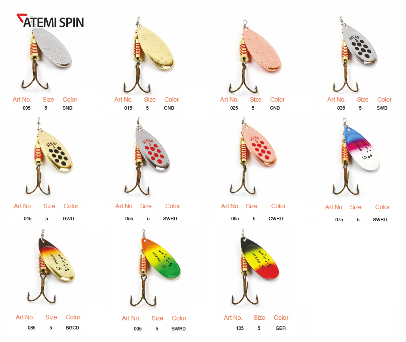Atemi Spin Spinner 13g Size:5