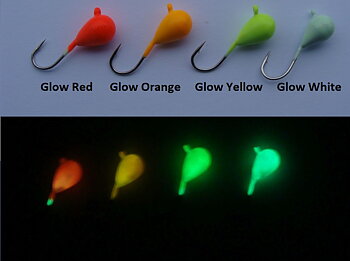 Mormyska Volfram RH Järvinen Glow Drops 4,50g 7mm (Självlysande)