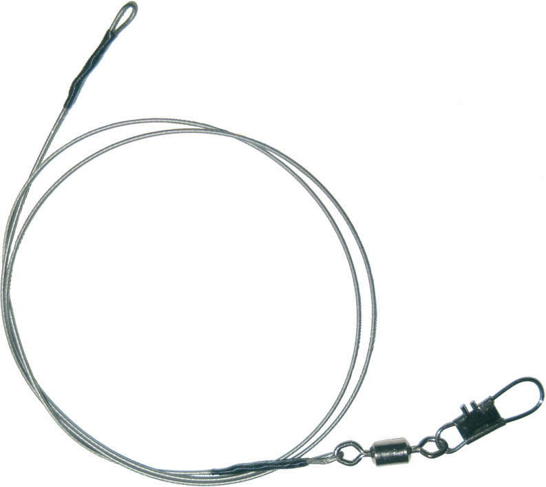 Rapture Carbon Coated Leader 15LBs 20cm 2st (Loop/Rolling swivel with snap)