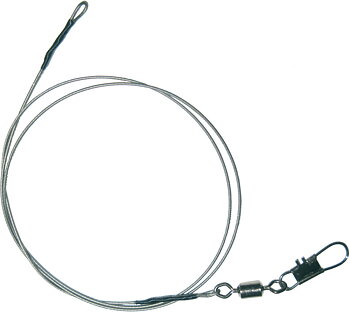 Rapture Carbon Coated Leader 40LBs 40cm 2st (Loop/Rolling swivel with snap)