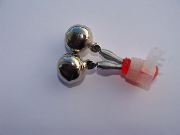 Nappvarnare Jaxon Bjällra Dubbel 15mm, Skruvfäste  AD-NCD151