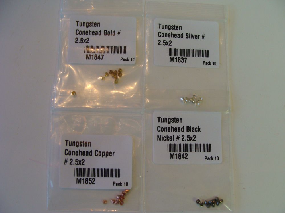 Tungstens Conehead 2.5x2 XXS 10st