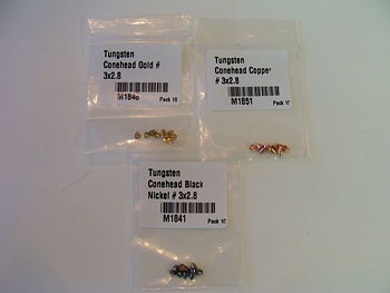 Tungstens Conehead 3x2.8 XS 10st