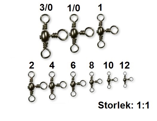 Trevägslekande Strong Svart 25st