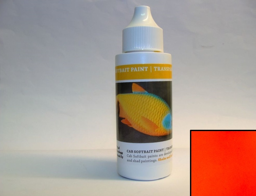 CAB Softbait Paint Flourescent Red 50ml 825-50
