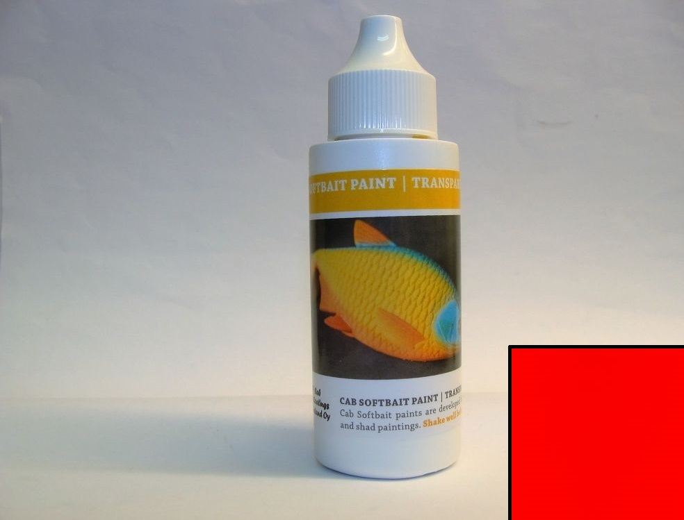 CAB Softbait Paint Opaque Red 50ml 802-50