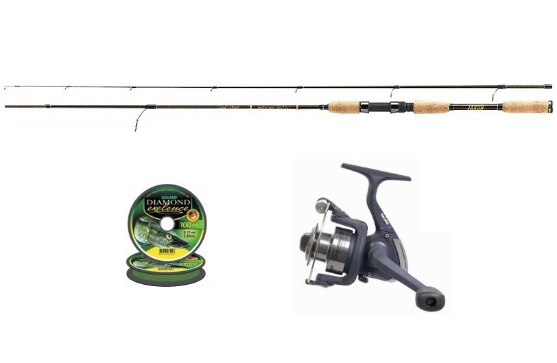 Fiskeset Ultralätt Haspel Brons