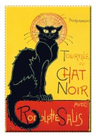 Kylskåpsmagnet Chat noir