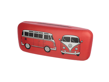 Glasögonfodral, Volkswagen VW T1 Camper Bus röd