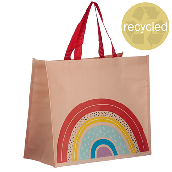 Väska, regnbåge (tillverkad av återvunna plastflaskor)