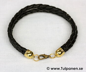 Läderarmband: Summer Brown