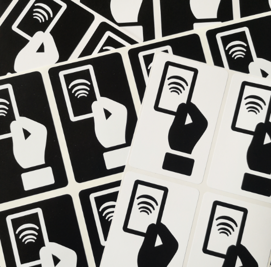 Dekal med RFID-symbol