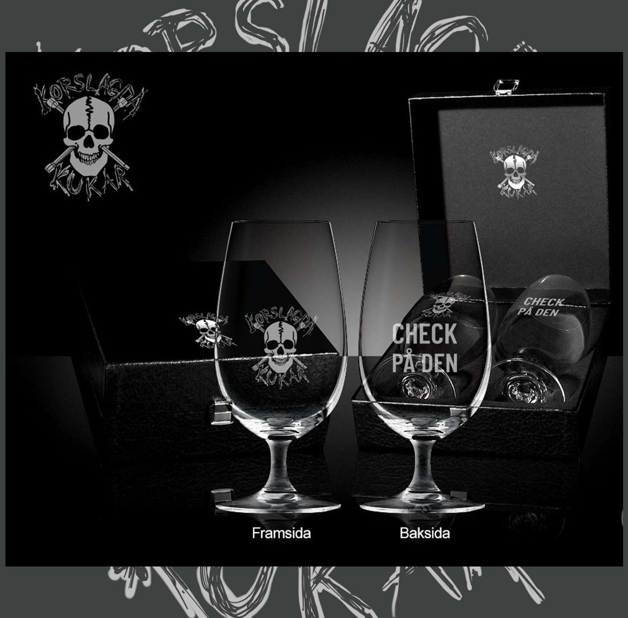 KORSLAGDA KUKAR - Beerglasses