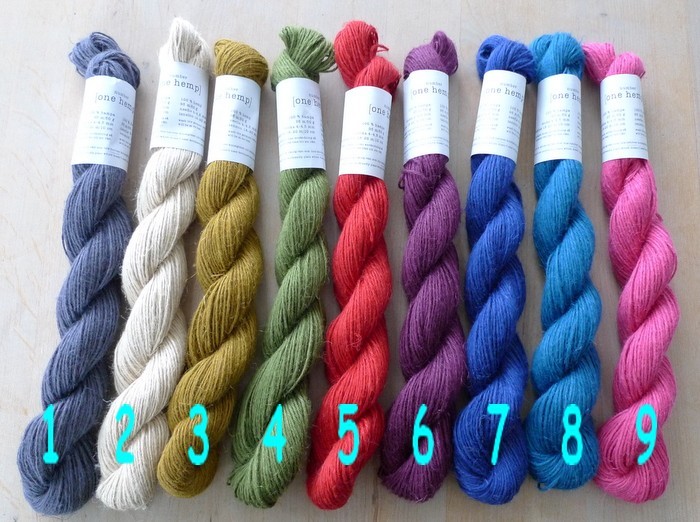 ONE HEMP färg nr 8 mörk turkos