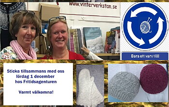 Sticka tillsammans KAL irl fritidsagenturen  1 dec