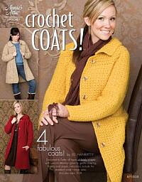 Crochet coats! mönster till 4 virkade kappor/jackor  Engelsk text!