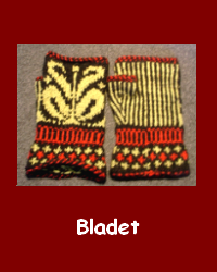 Bladet Materialsats till stickade halvvantar