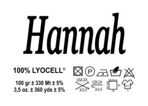 Hannah nr 62 , flerfärgat garin i  lyocell 330m /100 g - 3