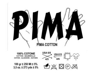 Pima bomull 2 tr nr 16  250 m/100 g - 3
