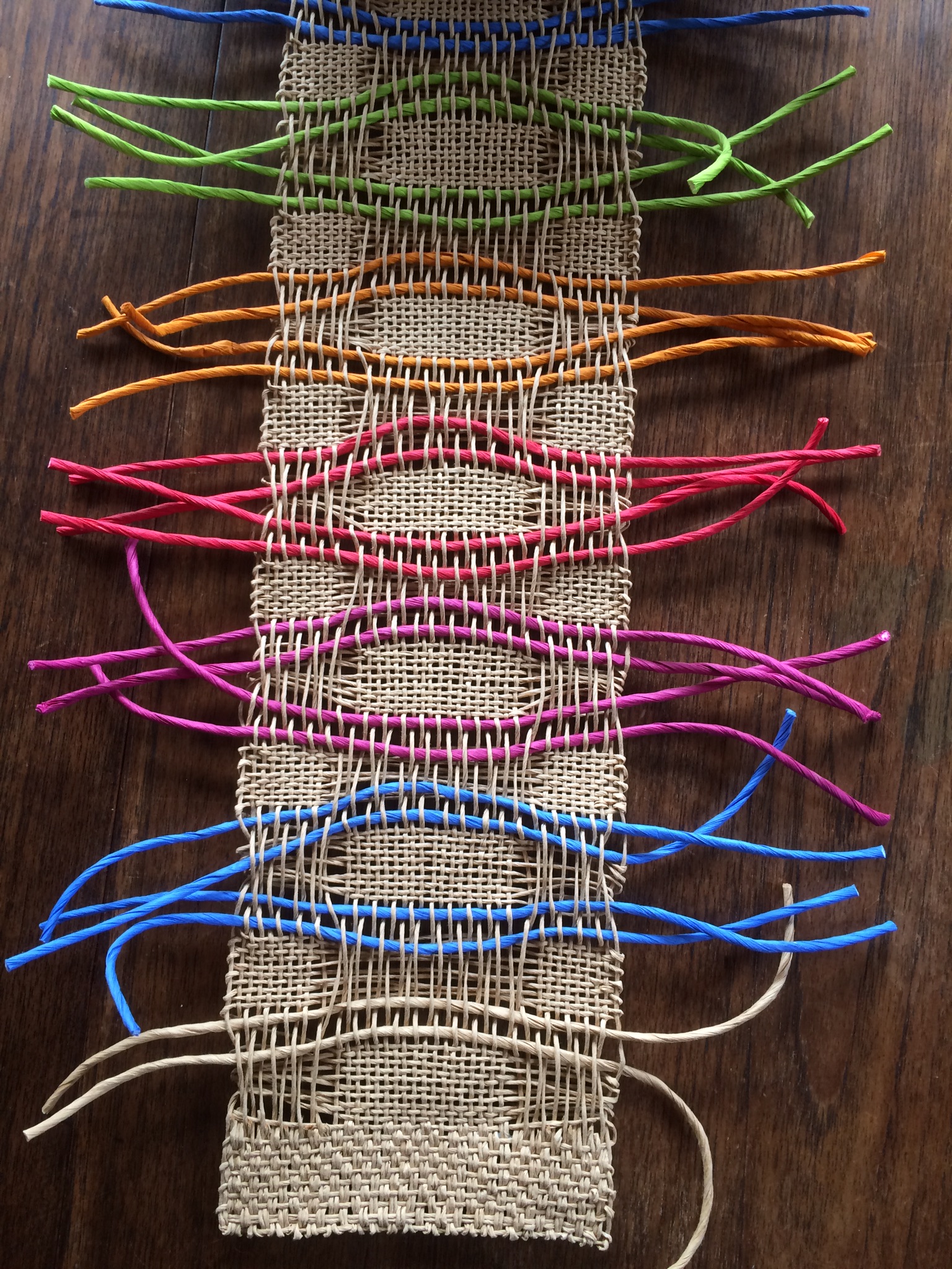 Thick paper yarn 10x1m mix - 3