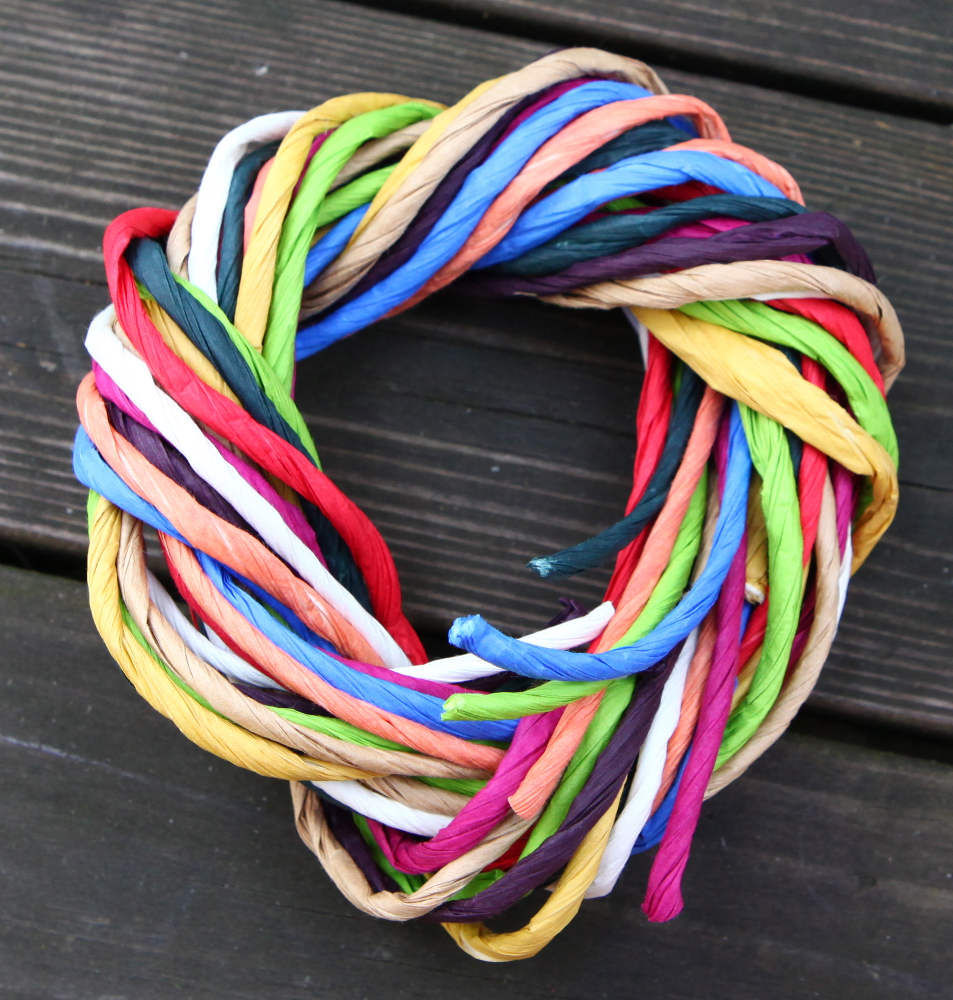 Thick paper yarn 10x1m mix