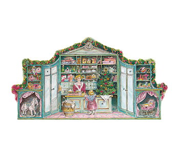 Adventskalender utvikbar "Handelsbod"