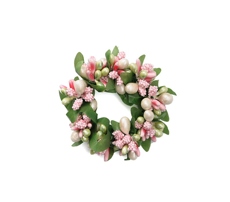 Ljusmanschett vit och rosa