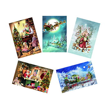 Adventskalender Tomtar med glitter