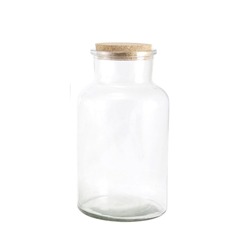 Glasburk med korklock