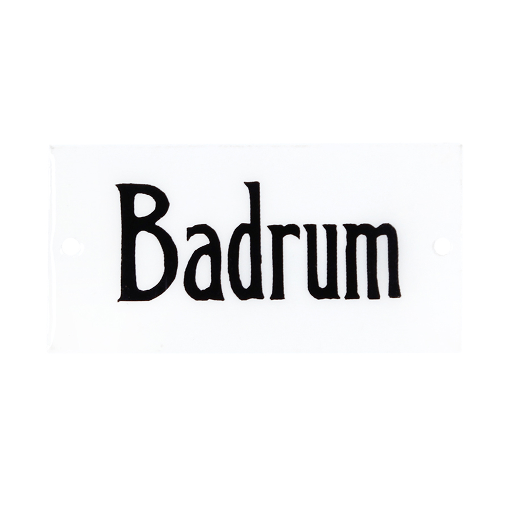 Skylt i Emalj - Badrum