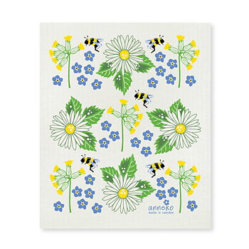 Disktrasa med sommarblomster