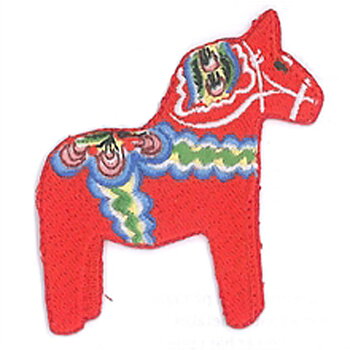 Tygmärke Dalahäst