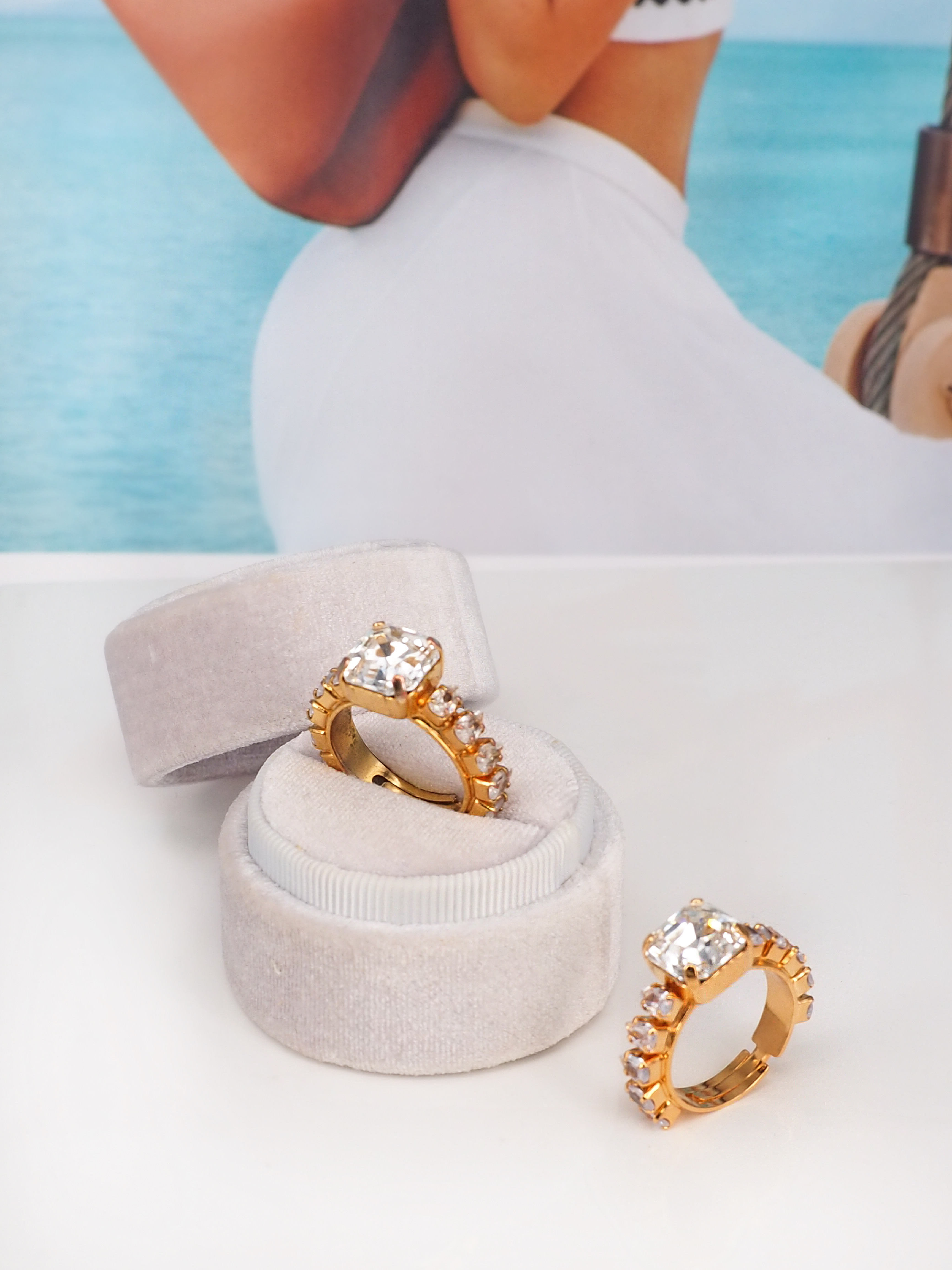Ring Marilyn Clear Gold